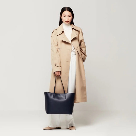 Lawful London Laptop tote bag - navy / gray interior NEW no tags w/dustbag - Picture 5 of 6